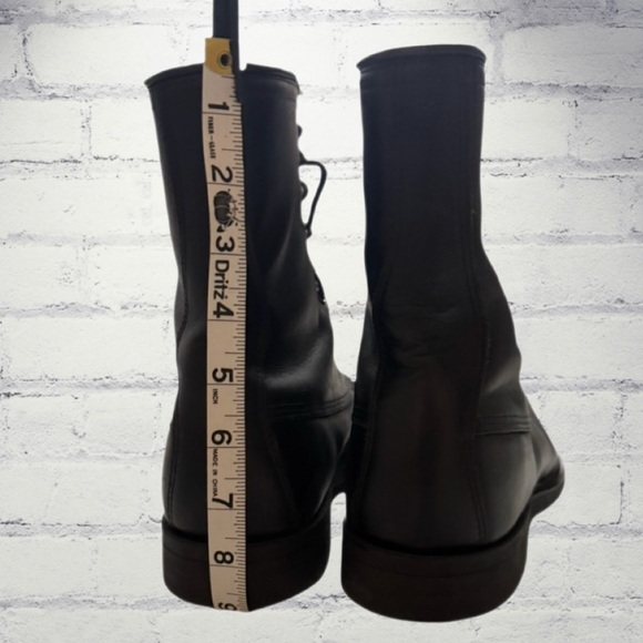 Vintage 1992 Wolverine Combat Boots Men’s 10.5R Black Leather Military - Picture 8 of 16